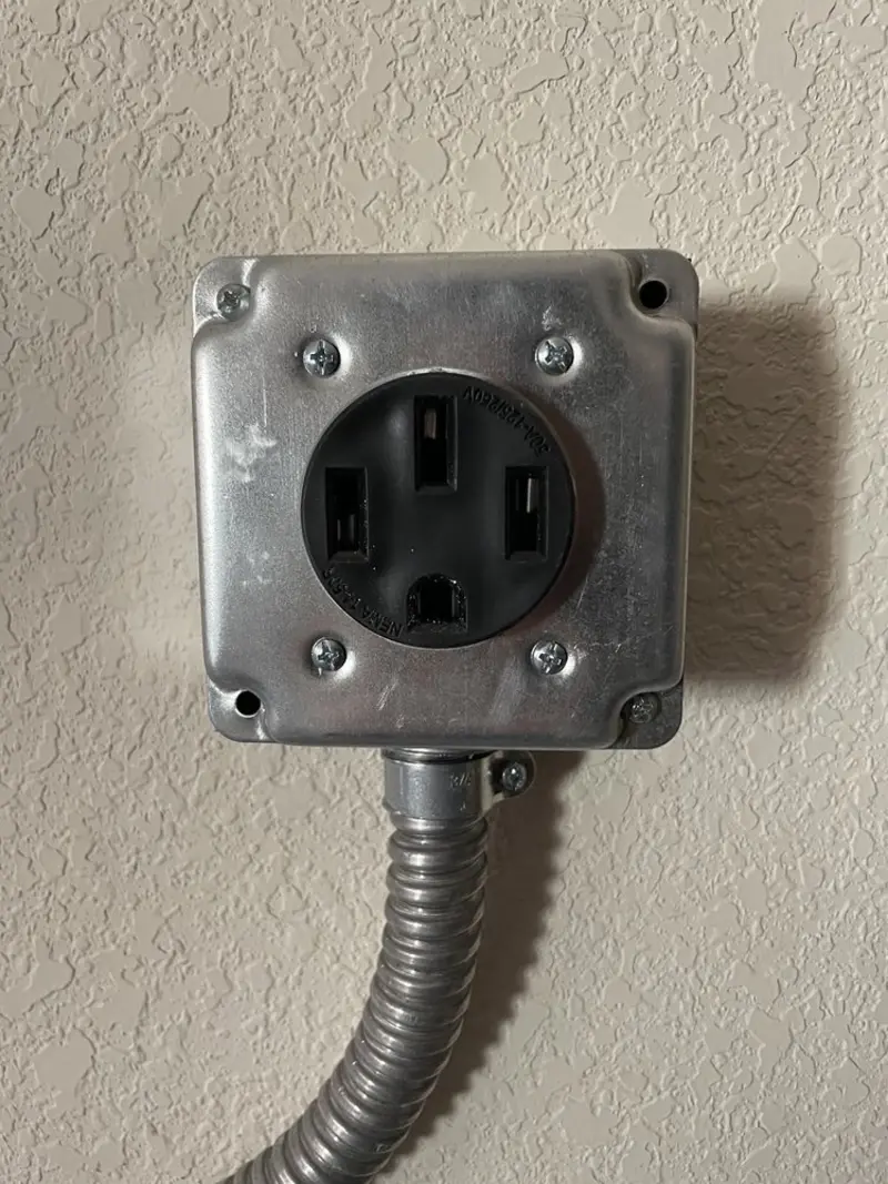 NEMA 14-50 outlet installed for Electrical Panel Upgrade in Howell